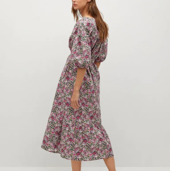 #121 Mango Cotton midi dress - Picture 4 of 6